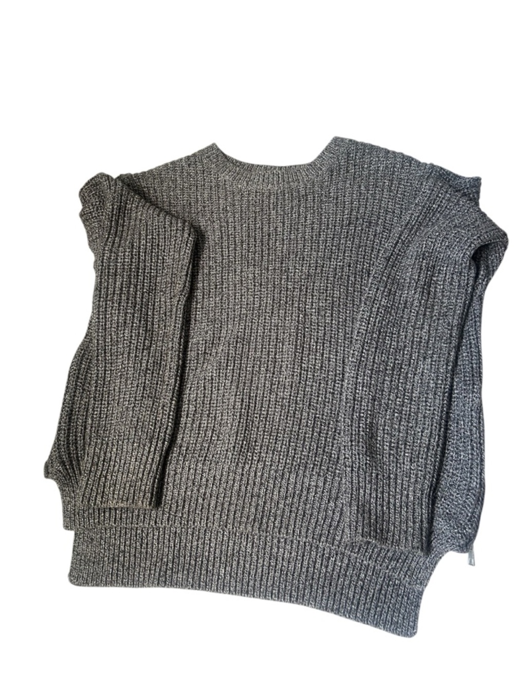 H&M Gray Ribbed Crewneck Sweater - Picture 7 of 9